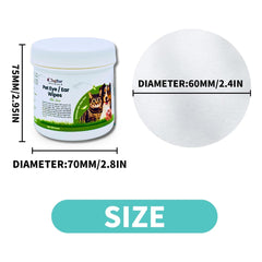 Aloevera Pet Eye/ Ear Wipes for Dogs - 120 count