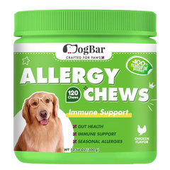 Allergy Chews for Dogs, 120 Soft Chews, Chicken Flavour