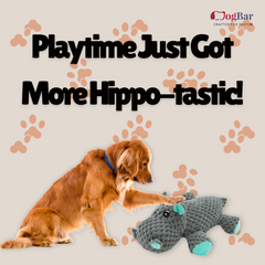 Bubbles - The Hippo - Plush Toy with Squeaker