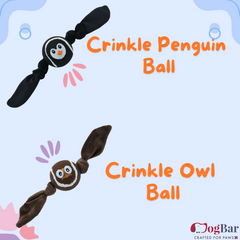 Crinkle ball for dogs
