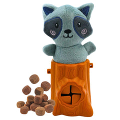 Rooky Raccoon - Plush Toy, Treat Hider, Squeaky Toy for Dogs