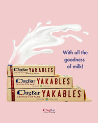 Original Milk Cheese Flavor – Medium (60-90g) – DogBar's Yakables | 100% Natural Vegetarian Yak Milk Bone | High Protein & Calcium, Gluten Free, Long Lasting Dental Chew