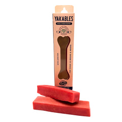 Strawberry Flavor – Extra Large (120-150g) – DogBar's Yakables | 100% Natural Vegetarian Yak Milk Bone | High Protein & Calcium, Gluten Free, Long Lasting Dental Chew