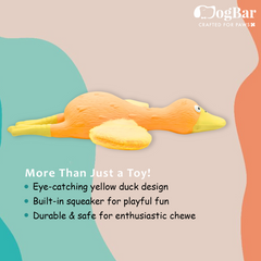 Willy - The Duck - Squeaky Toy for Dogs