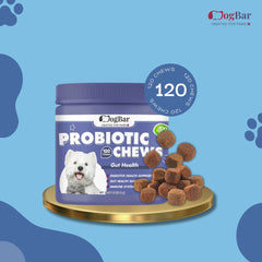 Probiotic Chews for Dogs, 120 Soft Chew, Chicken Flavour