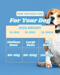 Original Milk Cheese Flavor – Medium (60-90g) – DogBar's Yakables | 100% Natural Vegetarian Yak Milk Bone | High Protein & Calcium, Gluten Free, Long Lasting Dental Chew