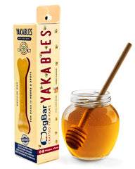 Honey Flavor – Medium (60-90g) – DogBar's Yakables | 100% Natural Vegetarian Yak Milk Bone | High Protein & Calcium, Gluten Free, Long Lasting Dental Chew
