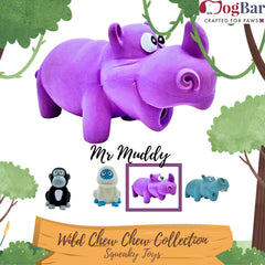 Mr. Muddy - The Rhino with Squeaker Toy for Dogs
