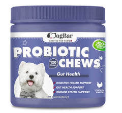 Probiotic Chews for Dogs, 120 Soft Chew, Chicken Flavour