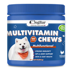 Multivitamin Chews for Dogs and Cats, 120 Soft Chews, Chicken Flavour