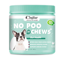 No Poo Chews for Dogs - 120 Soft Chews, Chicken Flavour