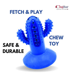 DogBar Dental Cactus β Tangy Orange & Bluei Blue | Dental Chew Toy for Dogs