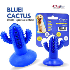 DogBar Dental Cactus β Tangy Orange & Bluei Blue | Dental Chew Toy for Dogs