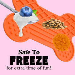 Bone Licki Mat for Dogs with Suction Cups