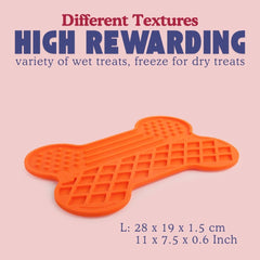 Bone Licki Mat for Dogs with Suction Cups