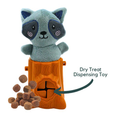 Rooky Raccoon - Plush Toy, Treat Hider, Squeaky Toy for Dogs