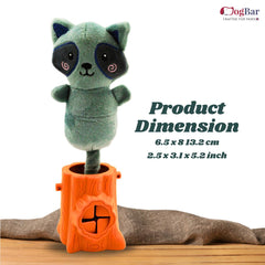 Rooky Raccoon - Plush Toy, Treat Hider, Squeaky Toy for Dogs