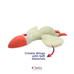 Gully - The Seagull Toy Plush Toy, Squeaky Toy for Dogs