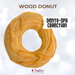 Wood Donut Peanut Butter Flavour, Hard Chew Toy