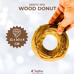 Wood Donut Peanut Butter Flavour, Hard Chew Toy