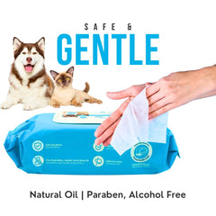 Pet Wipes for Dogs - 100 pc - coconut vanilla scent