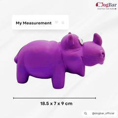 Mr. Muddy - The Rhino with Squeaker Toy for Dogs