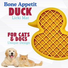 Duck Licki Mat with Strong Suction Cup