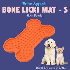 Bone Licki Mat for Dogs with Suction Cups