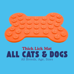 Bone Licki Mat for Dogs with Suction Cups
