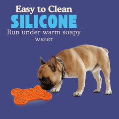 Bone Licki Mat for Dogs with Suction Cups