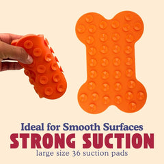Bone Licki Mat for Dogs with Suction Cups