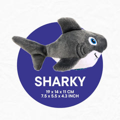 Sharky - Squeaky Plush Toy | Fish Tank Collection